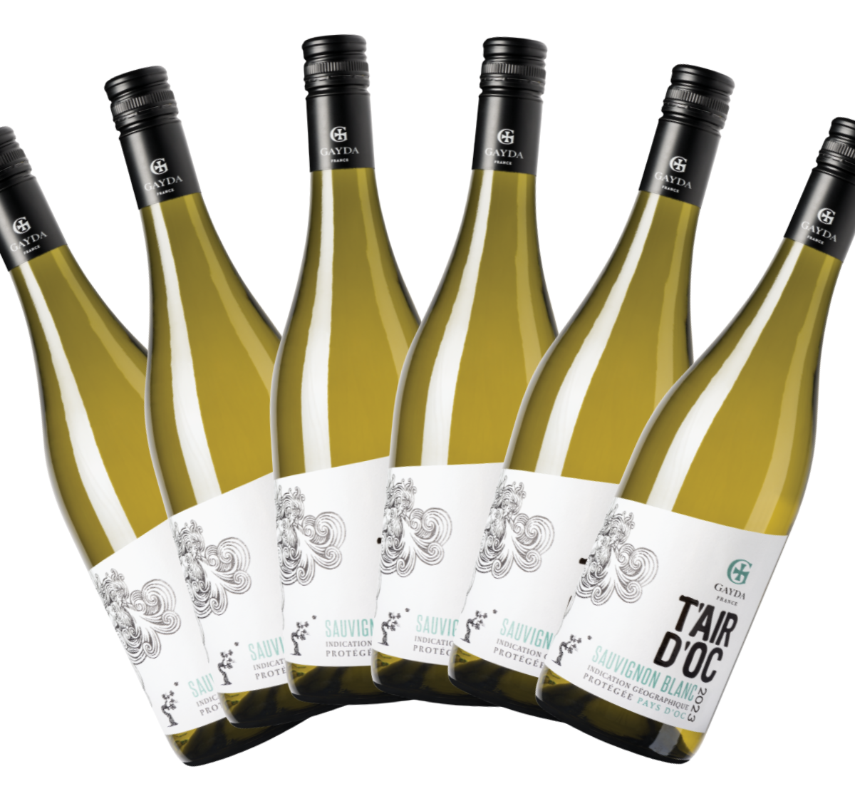 Sauvignon Blanc Case, T’air d’Oc IGP, Domaine Gayda, Languedoc, France, 2023